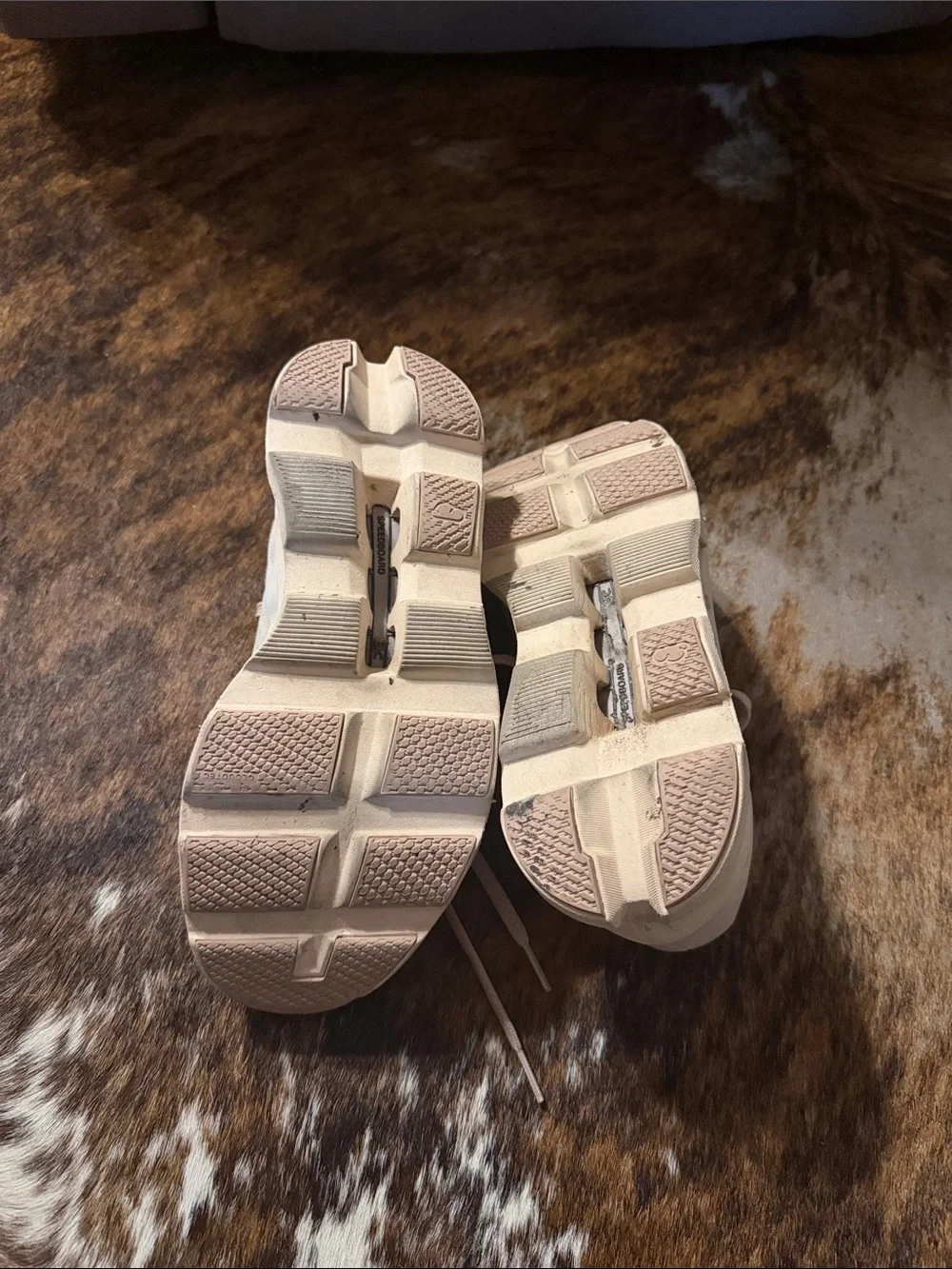 On Running Women's cloud monster Sneakers in Pale Pink